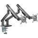 Alterzone Arm Duo Aluminium Monitorhalterung - dunkelgrau