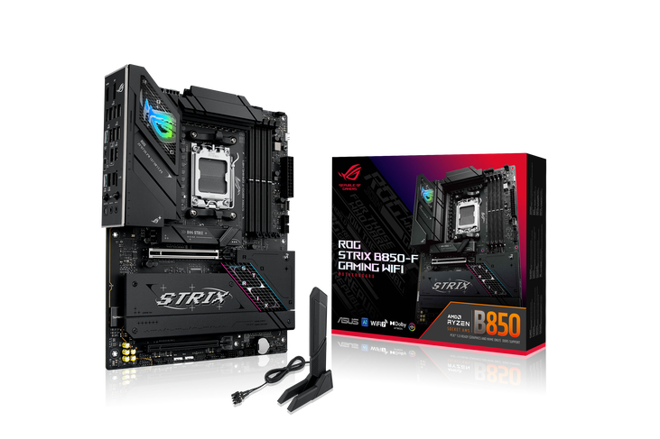 ASUS ROG STRIX B850-F Gaming WiFi Mainboard, Sockel AM5, AMD B850, ATX, DDR5 image number 0