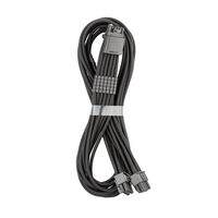 CableMod C-Series Pro ModMesh 12V-2x6-Kabel, Sleeved, 16-Pin zu 2x 8-Pin, f&uuml;r Corsair Type 4 und 3 PSUs - schwarz, 60cm