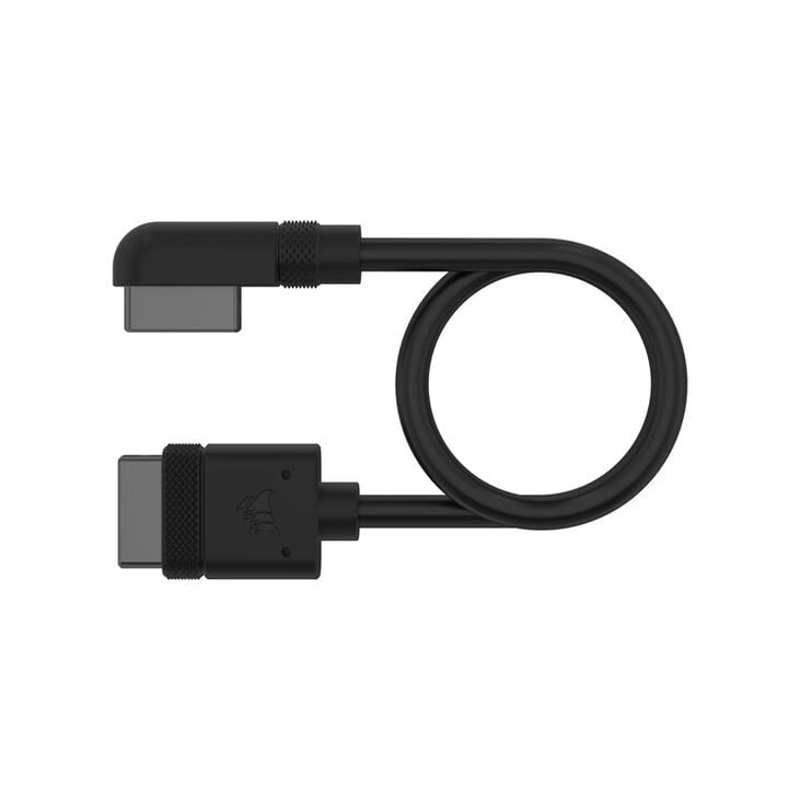 Corsair iCUE LINK Cable Connector 90 Degree - Black, 20 cm 2-Pack image number 1
