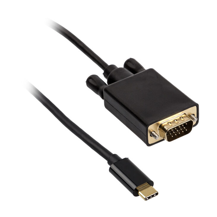 Akasa Typ C Adapter Kabel auf VGA - schwarz image number 0