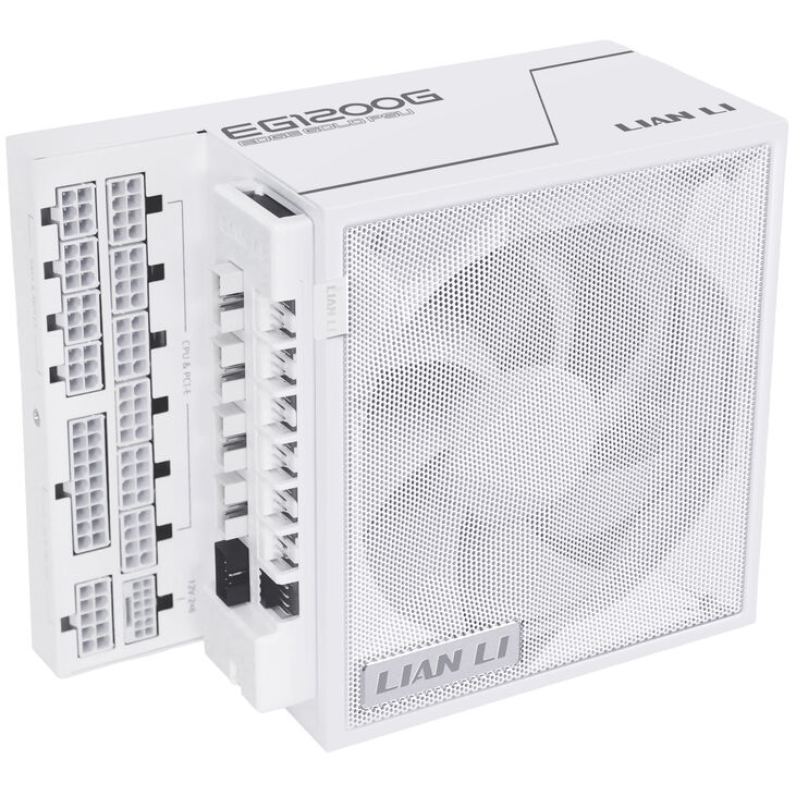 Lian Li EDGE GOLD 1200 80 PLUS Gold power supply, PCIe 5.1, ATX 3.1 - 1,200 watts, white, including USB hub image number 0