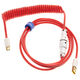 Ducky Premicord Apple Red Spiral Cable, USB Type C to Type A - 1.8m