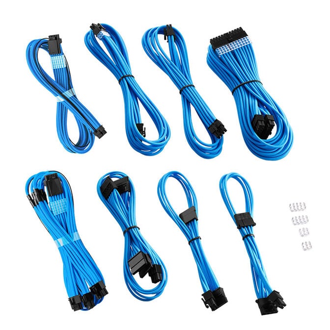 Cablemod PRO ModMesh RT 12VHPWR Dual Cable Kit f&uuml;r ASUS/Seasonic/Phanteks - hellblau image number 0
