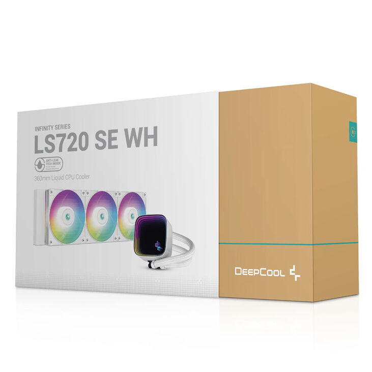 DeepCool LS720 SE AIO Cooler, 360mm - white image number 5