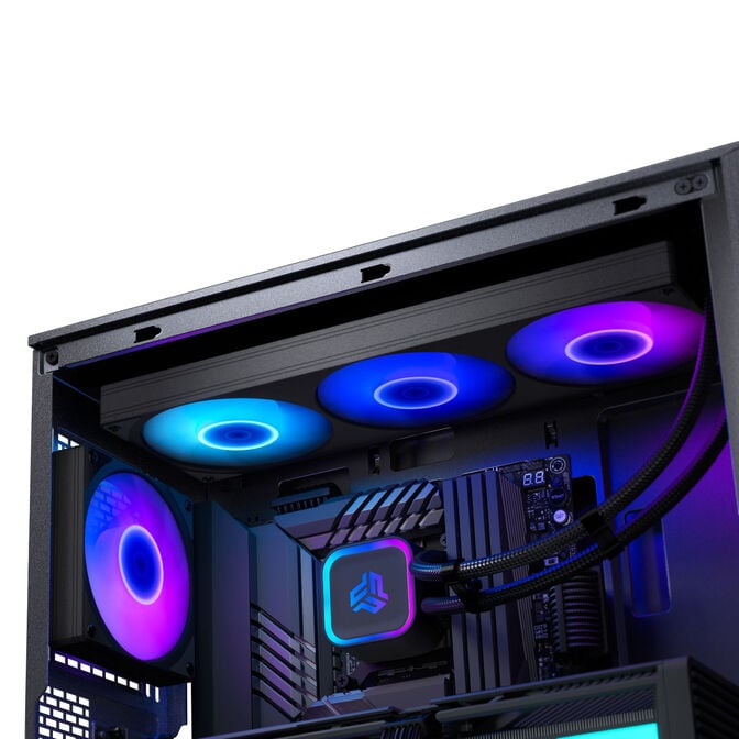 PHANTEKS Glacier One 360S25 SE DRGB AIO Liquid CPU Cooler, Black image number 4