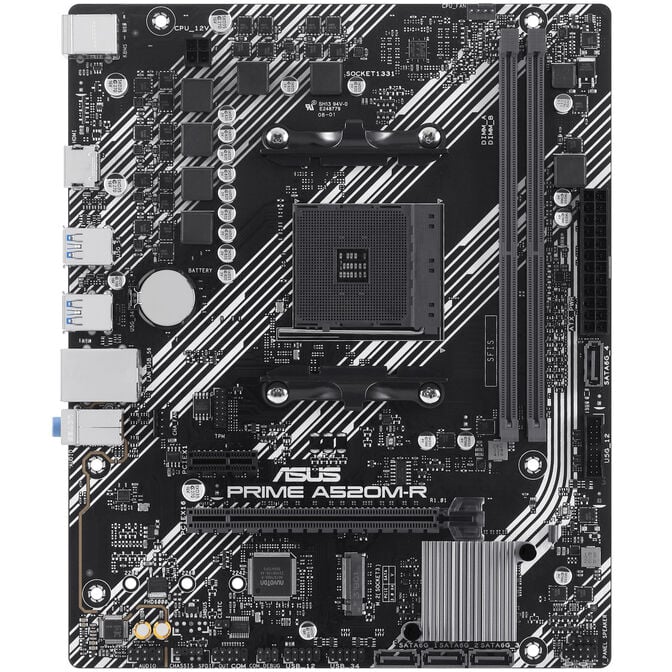 ASUS Prime A520M-R Motherboard - A520 Chipset, Socket AM4, DDR4 image number 2