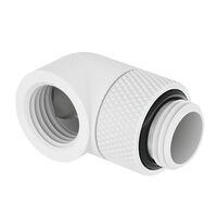 Barrow Adapter 90 Grad G1/4 Zoll AG auf G1/4 Zoll IG - drehbar, wei&szlig;