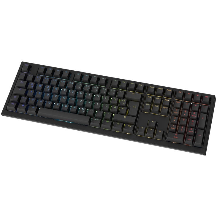 Ducky One X Wireless Gaming Tastatur, induktiv, Hot Swap, RGB - Ducky Inductive Switch, ISO (DE), schwarz image number 2