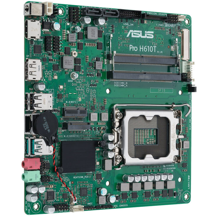 ASUS Pro H610T-CSM, Intel H610 motherboard, LGA1700 socket, DDR5 image number 5