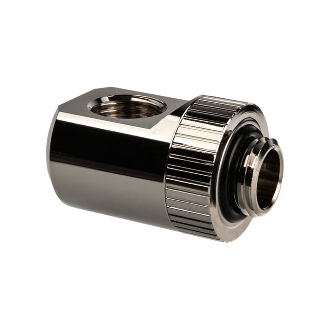 EK Water Blocks EK-Torque Adapter 90 Degree G1/4 inch Male to G1/4 inch Female - Rotatable, nickel silver image number 3