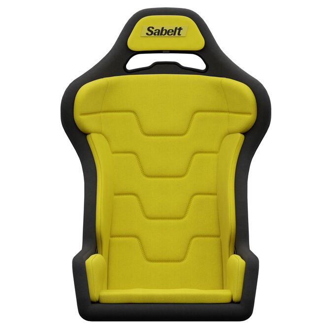 Sabelt SRS-1 Simracing-Sitz, Glasfaser-Schale, gepolstert - racing yellow image number 2