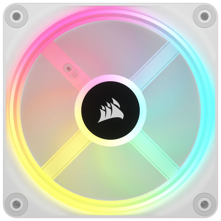 Corsair iCUE LINK QX120 RGB Series, PWM fan, 3-pack including RGB controller - 120mm, white, Starter image number 3