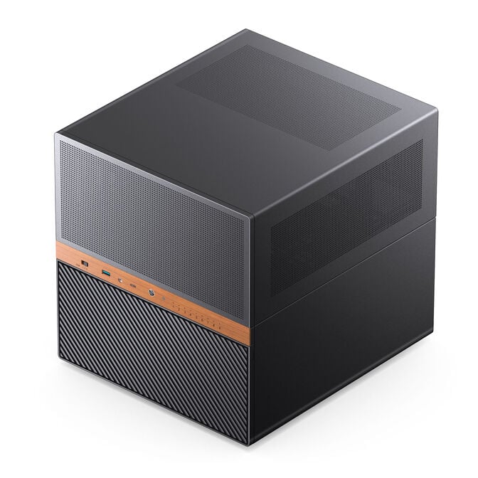 Jonsbo N6 NAS Case, Cube Case, mATX, Steel/Mesh - Black image number 1