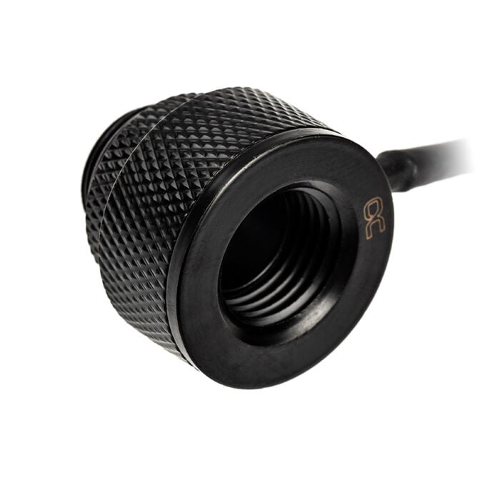 Alphacool Eiszapfen Temperatursensor G1/4 IG/IG mit AG Adapter - schwarz image number 0