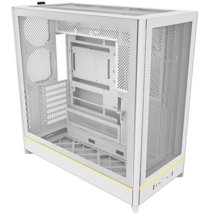 Montech HS01 PC case, Midi tower, ATX, aRGB, Tempered Glass - silver image number 0