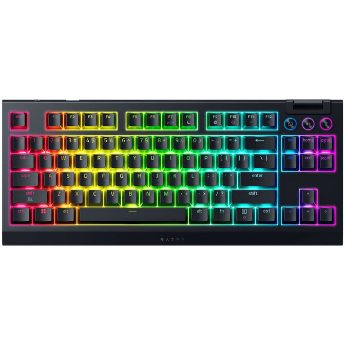 Razer BlackWidow V4 Tenkeyless HyperSpeed Wireless Gaming Keyboard, RGB - Orange Tactile Switches, ISO (DE) image number 1