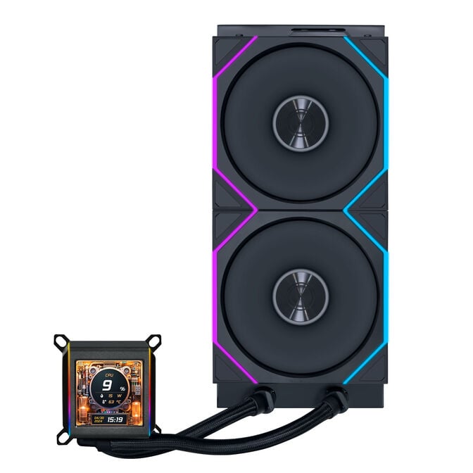 Lian Li Galahad II LCD 280 TL Wireless AIO Cooler - Black image number 8