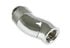 Bitspower Adapter 90 Grad G1/4 Zoll AG auf G1/4 Zoll IG - 2x drehbar, silber glänzend image number null