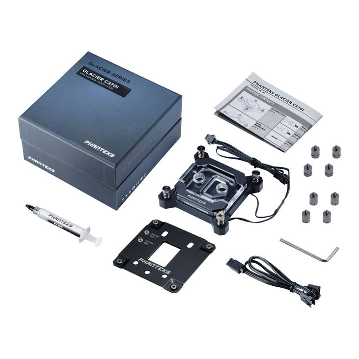 PHANTEKS C370I CPU Water Cooler, DRGB, Acrylic - Black image number 5