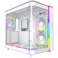 Montech KING 95 PRO Mid Tower, Tempered Glass, ARGB - White