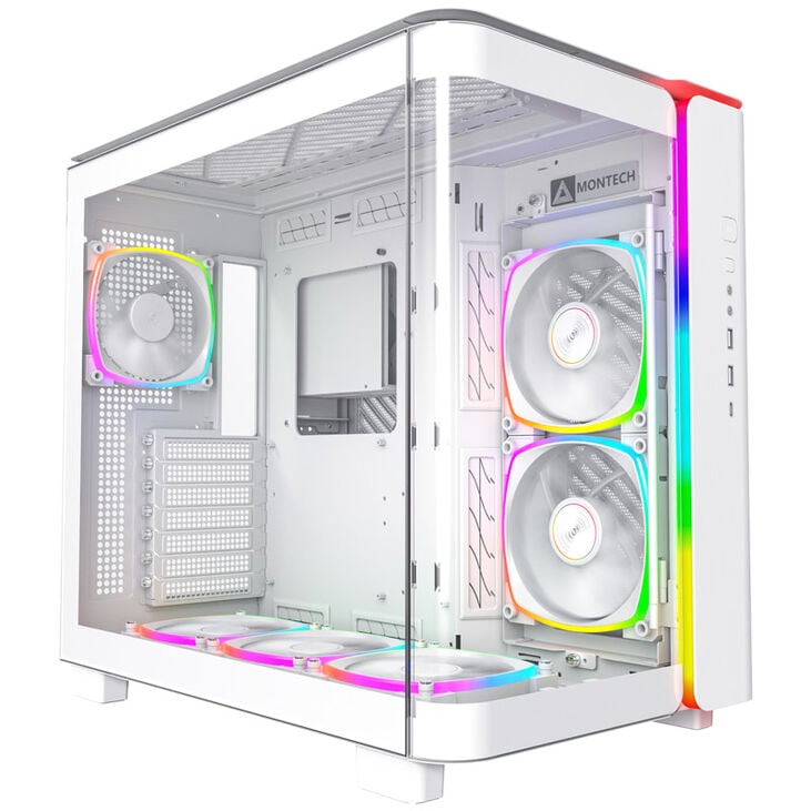 Montech KING 95 PRO Mid Tower, Tempered Glass, ARGB - White image number 0