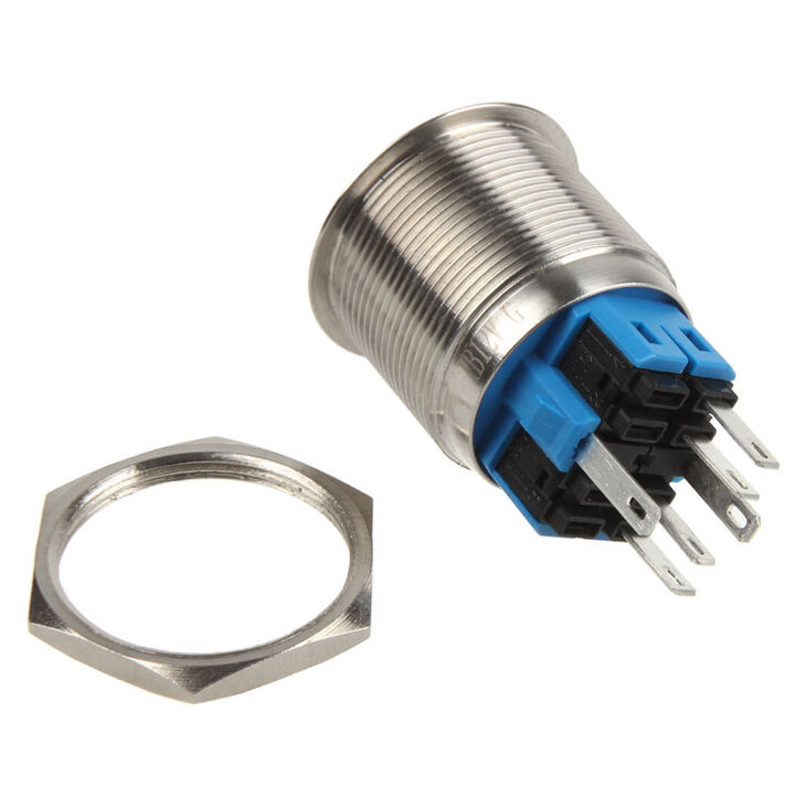 DimasTech Vandalism switch/button 25mm - Silverline - white image number 3