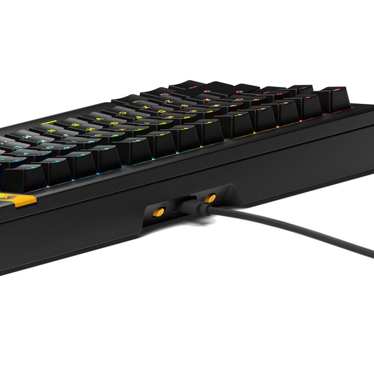 Glorious GMMK 3 HE 75% Custom Gaming Keyboard - Pre-Built, ANSI (US), Fox HE Switches, Black image number 3