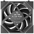 Lian Li UNI FAN TL LCD FLEX Wireless Fan, ARGB and LCD - Reverse Blade 120mm, black image number null