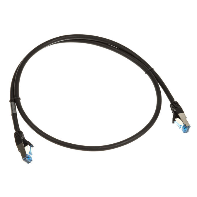 InLine Patch Cable Cat.6A, S/FTP (PiMf), 500MHz, black - 1m image number 1