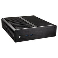 Akasa Euler M Fanless Mini-ITX Gehäuse, 80W Netzteil, OEM - schwarz