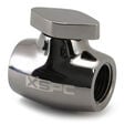 XSPC G1/4 Kugelhahn - Messing, Schwarz-Chrome image number null