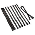 Kolink Core Pro Braided Cable Extension Kit 12V-2x6 Typ 2 - Jet Black/Gunmetal Grey image number null