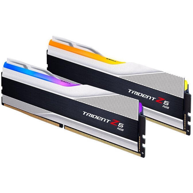G.Skill Trident Z5 RGB DDR5-6000 RAM, CL30, XMP - 64 GB Dual-Kit, silber image number 1