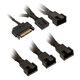 Kolink 1-4 PWM Lüfter Splitterkabel - 35 cm, geflochten, schwarz