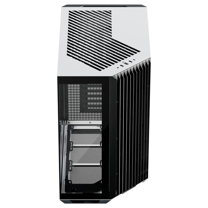 APNX V1 PC-Gehäuse, Midi-Tower, ATX, Tempered Glass - schwarz / weiß image number 4