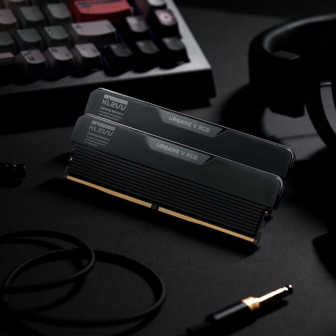 KLEVV URBANE V RGB DDR5-6000 RAM, CL28, XMP 3.0 & EXPO - 32 GB Dual-Kit, schwarz image number 14