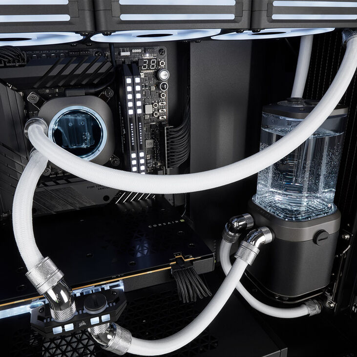 Corsair Hydro X Series XT 13/10mm Softline Mesh Tubing - white, 300 cm image number 6