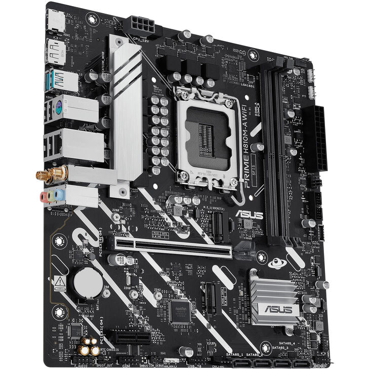 ASUS Prime B810M-A WiFi Mainboard, Sockel LGA 1851, Intel H810, mATX, DDR5 image number 5
