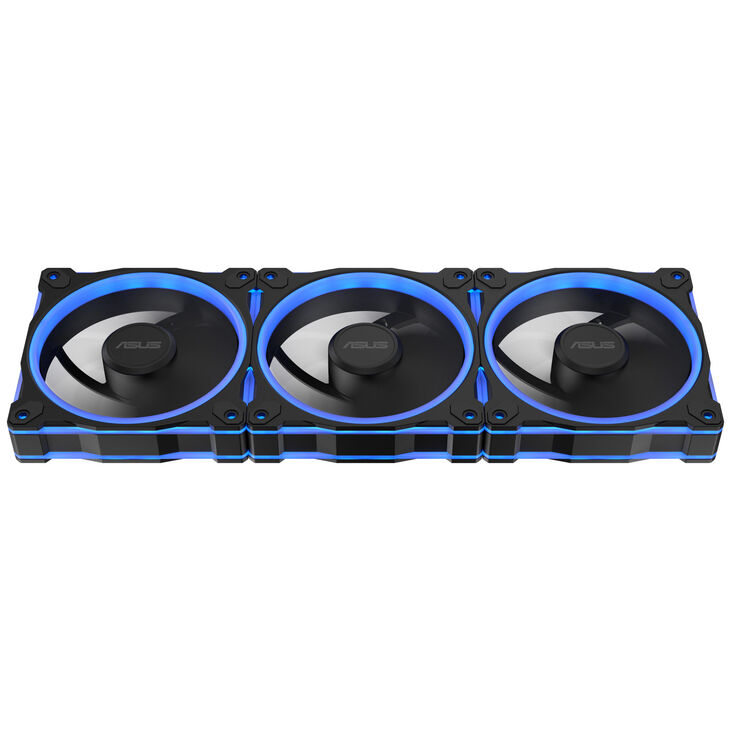 ASUS Prime MR120 ARGB-Lüfter, PWM, Reverse - 120mm, schwarz, 3er-Pack image number 1