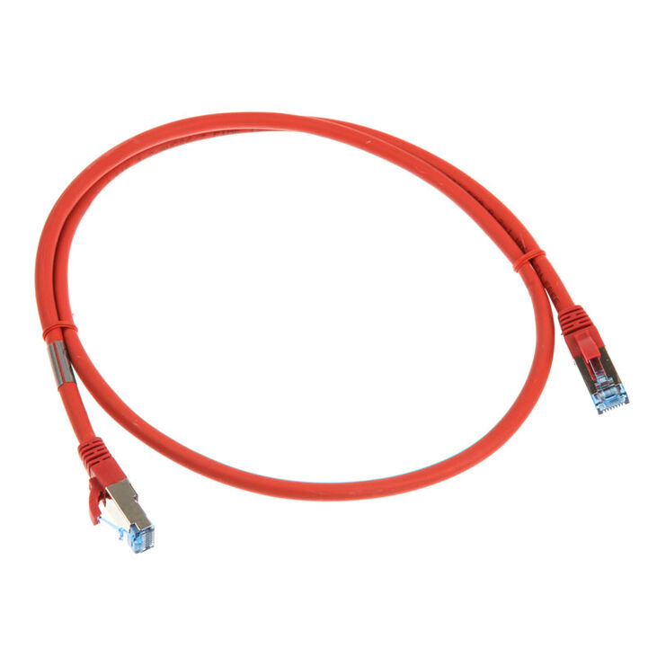 InLine Patch Cable Cat.6A, S/FTP (PiMf), 500MHz, red - 1m image number 1