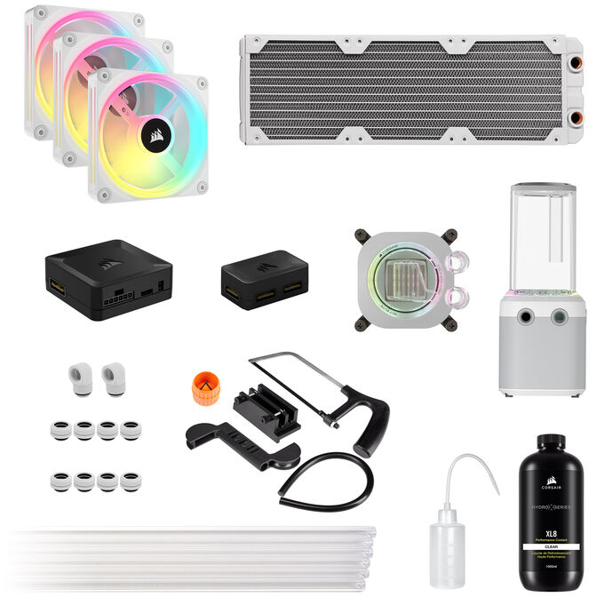 Corsair Hydro X iCUE Link XH405i RGB Elite - wei&szlig; image number 0