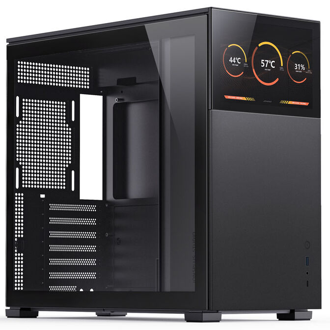 Jonsbo D41 Screen ATX Geh&auml;use, Tempered Glass - schwarz image number 0