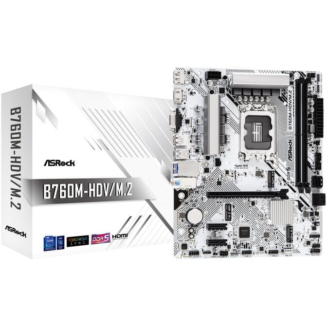 ASRock B760M-HDV/M.2, Intel B760 Mainboard - Sockel 1700, DDR5 image number 0