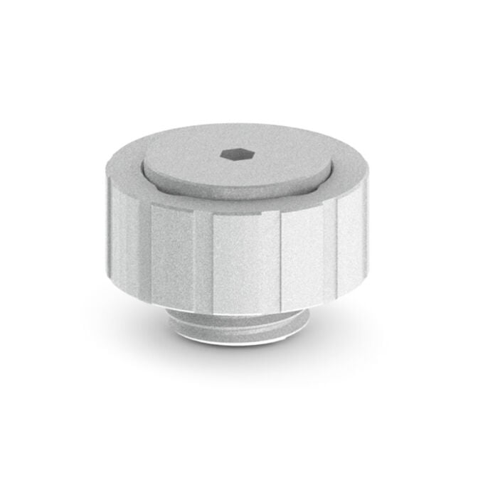 Bitspower Artemis manual air vent G1/4 inch male thread - Sandblast Silver image number 0