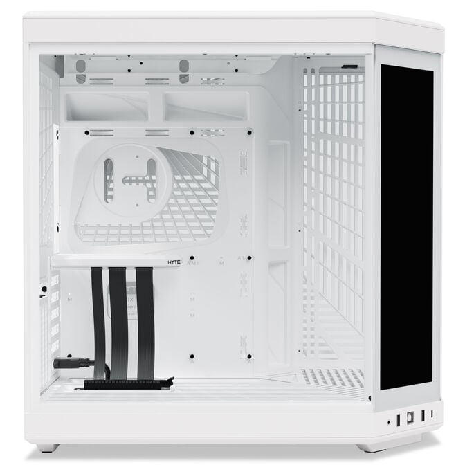 Hyte Y70 Mid Tower Touch Infinite - Snow White + FP12 3-Pack & NP50 image number 8