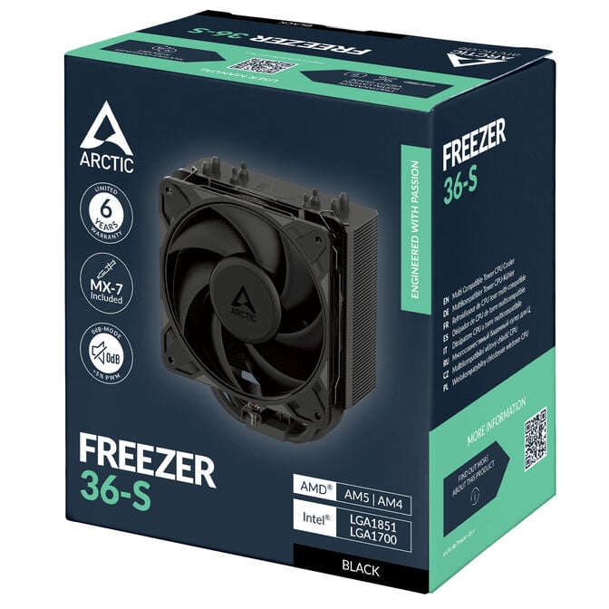 Arctic Freezer 36-S CPU-K&uuml;hler - schwarz image number 6