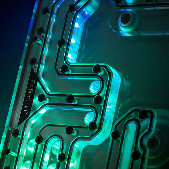 EK Water Blocks EK-Quantum Reflection&sup2; PC-O11D EVO D5 PWM D-RGB - acryl image number 4
