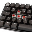 Ducky One 3 Aura Black Mini Gaming Keyboard, RGB LED - MX-Red image number null