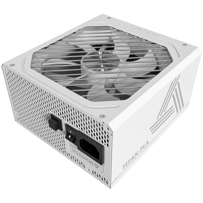 Montech Titan PLA 750W, 80 PLUS & Cybenetics Platinum, modular, PCIe 5.1 - 750 Watt, wei&szlig; image number 0